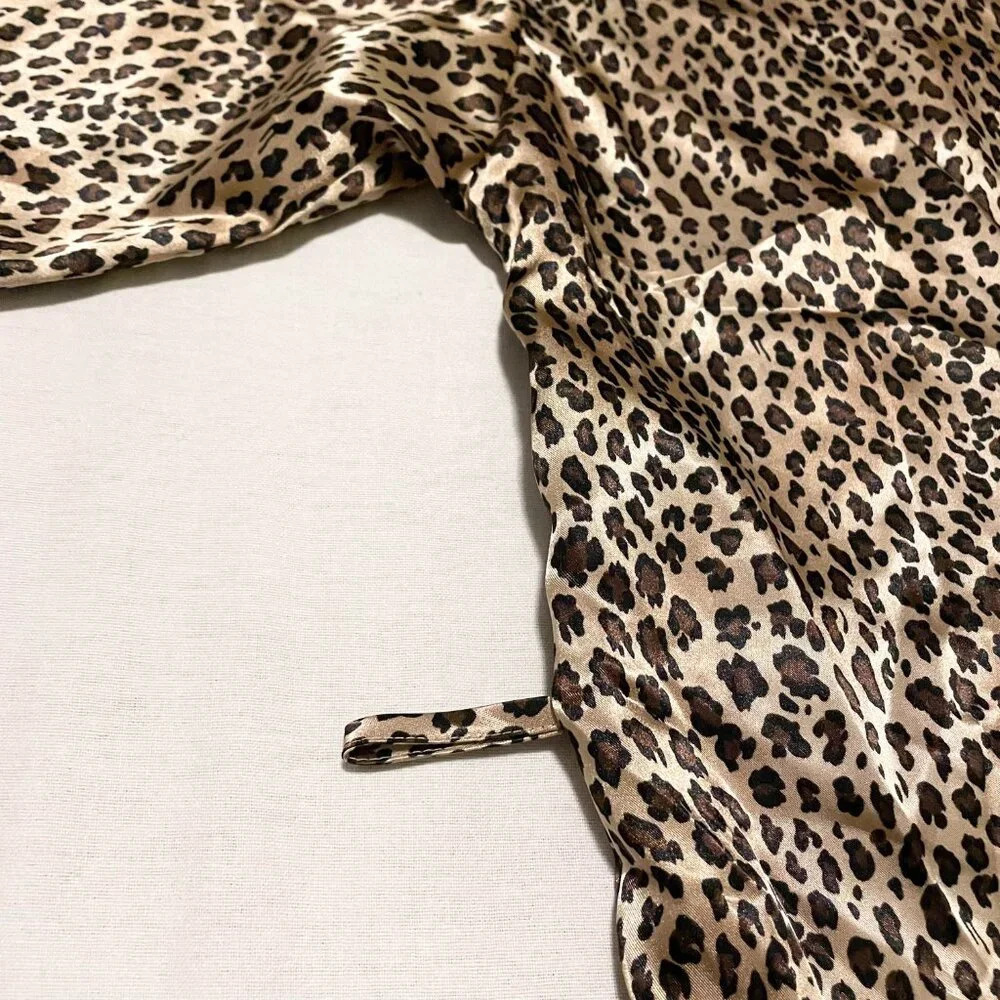 Natori Leopard Print Robe Kimono and Nightgown Womens Size 1X - Picture 11 of 16